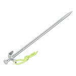 Goupille de roche 30 cm en acier galvanise avec crochet en L Heavy Duty