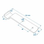 Contre-piece pour tendeur zb-01a