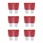 Fusibles standard 10A rouge 6 pcs en blister