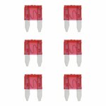 Fusibles a lame mini 10A rouge 6 pcs en blister