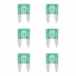 Fusibles a lame mini 30A vert 6 pcs en blister