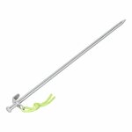 Goupille de roche 40 cm en acier galvanise avec crochet en L Heavy Duty
