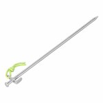 Goupille de roche 40 cm en acier galvanise avec crochet en L Heavy Duty