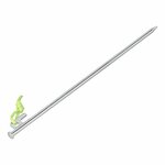 Goupille de roche 40 cm en acier galvanise avec crochet en P Heavy Duty