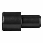 Piece de transition pour tuyau d'evacuation dia 28 mm a dia 19 mm PE noir