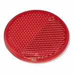 Reflecteur rouge 60mm autocollant 2 pieces sous blister