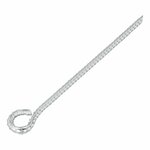 Tourillon 30 cm acier galvanise avec oeil