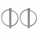 Goupille de verrouillage 6mm avec anneau 2 pieces en blister