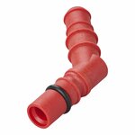 Passe-fil avec joint torique pour tuyaux 10/12 mm rouge