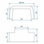 Contre-piece pour attache de tension Tico en blister