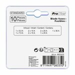 Fusibles standard assortis 10 pieces sous blister
