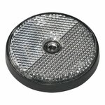 Reflecteur blanc 60mm montage a vis 2 pieces en blister