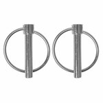 Goupille de verrouillage 8mm avec anneau 2 pieces sous blister
