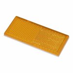 Reflecteur orange 82x36mm autocollant 2 pieces sous blister