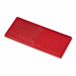 Reflecteur rouge 82x36mm autocollant 2 pieces sous blister