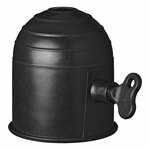 Bouchon pour crochet de traction noir avec serrure sous blister