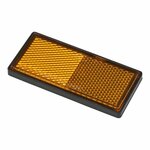Reflecteur orange 85x39mm auto-adhesif avec plaque de base 2pcs. sous blister Reflecteur blanc 85x39mm auto-adhesif avec plaque de base 2pcs. s