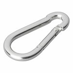 Mousqueton metal 6x60mm 2 pieces en blister