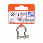 Fermoir a harpe court 5mm, A4 acier inoxydable AISI 316, 1.000 daN