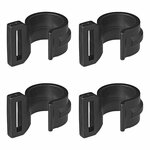 Clip de tente pour mat de tente 20-25mm avec fente noir 4 pieces sous blister