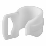 Clip de tente 20-25mm avec fente blanc 4 pieces sous blister