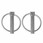 Goupille de verrouillage 10mm avec anneau 2 pieces sous blister