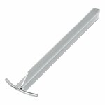 Piquet de tente 30 cm acier galvanise profil en T