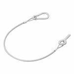 Cable de hayon 42 cm - 1x M8 et mousqueton