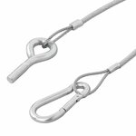 Cable de hayon 42 cm - 1x M8 et mousqueton