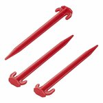 Piquet de tente 19cm plastique 6 pcs en polybag