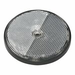 Reflecteur blanc 80mm fixation par vis 2 pcs sous blister