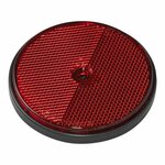 Reflecteur rouge 80mm fixation par vis 2 pcs sous blister