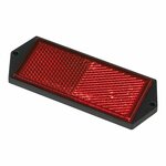 Reflecteur rouge 104x40mm fixation par vis 2 pcs sous blister