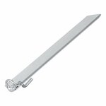 Stormband herring 38 cm acier galvanise avec crochet et illet