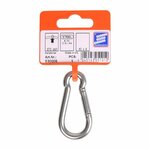Mousqueton 60x6mm, A4 acier inoxydable AISI 316, 670 daN