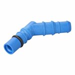 Adaptateur de tuyau avec joint torique pour tuyaux de 10/12 mm bleu sous blister