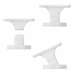 Loquet de porte a charniere blanc 2 pieces