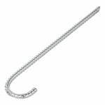 Piquet tempete 42 cm acier galvanise