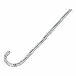Piquet tempete 42 cm acier galvanise