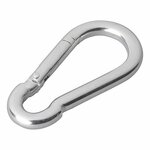 Mousqueton metal 8x80mm 2 pieces en blister