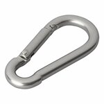 Mousqueton acier inoxydable 8x80mm x10 pieces