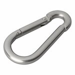 Mousqueton acier inoxydable 8x80mm x10 pieces