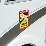 Autocollant Attention Angles Morts !camper