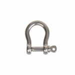 Fermoir harpe court 6mm, A4 acier inoxydable AISI 316, 1. 500 daN