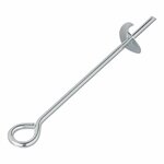 Piquet d'echafaudage 39 cm acier galvanise avec illet