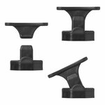 Fermeture de porte noire a charniere pour caravane/motorhome