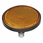 Reflecteur orange 60mm avec boulon 5mm 2 pieces sous blister
