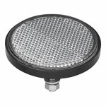 Reflecteur blanc 60mm avec boulon 5mm 2 pieces sous blister