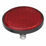 Reflecteur rouge 60mm avec boulon 5mm 2 pieces sous blister
