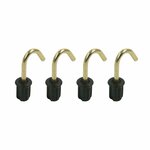 Capuchon de tente 19mm avec crochet rond 4 pieces sous blister